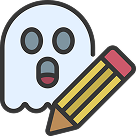 Icon showing a person with a document