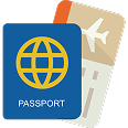 Black and white location pins icon with pink circle behind